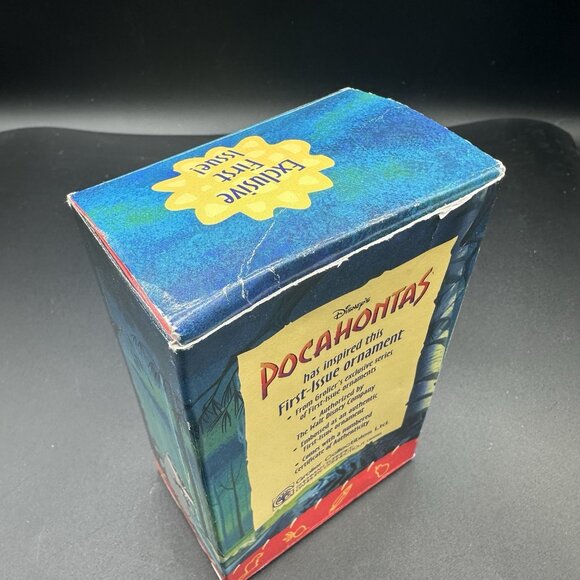 Vtg Disney Pocahontas Meeko RACOON Christmas Ornament First Issue 1995 Grolier - Picture 5 of 9